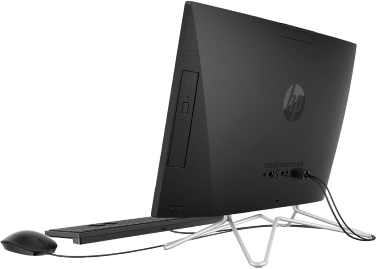 2022 Newest HP All-in-One 22 Desktop, 11th Generation Intel Core i3-1115G4 Processor, Intel® UHD Graphics, 8 GB DDR4 RAM,256GB NVMe SSD, 21.5" FHD Display, DVD-Writer, Windows 11(Jet Black)