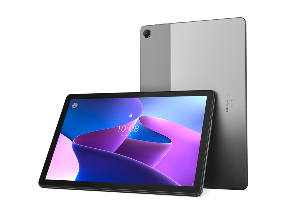 Lenovo Tab M10 3rd Gen (328XU), 4G LTE (Voice Calling),10.1" WUXGA 1920x1200 touch display, 4GB, 64GB, Storm Grey (w/Folio Case+Film)