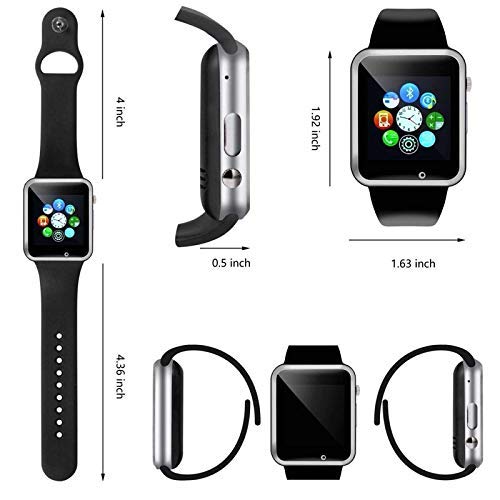 A1 Bluetooth Smart Watch Sport Pedometer With SIM Camera Smartwatch for Android (black)