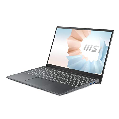 MSI Modern 14, Intel i3-1115G4, 14"(35cm) FHD IPS-Level 60Hz Panel Laptop (8GB/512GB NVMe SSD/Windows 10 Home/Intel UHD Graphics/Carbon Grey/1.3Kg), B11MOU-862IN