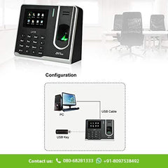 ZKTeco Biometric Fingerprint Time and Attendance Device with USB, InBuilt Software (SSR)- LX15