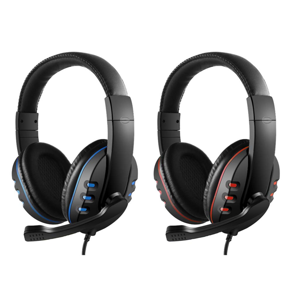 3.5Mm Wired Gaming Headphones Over Ear Game Headset Noise Canceling Earphone With Microphone Volume Control For Pc Laptop Ps4 Smart Phone