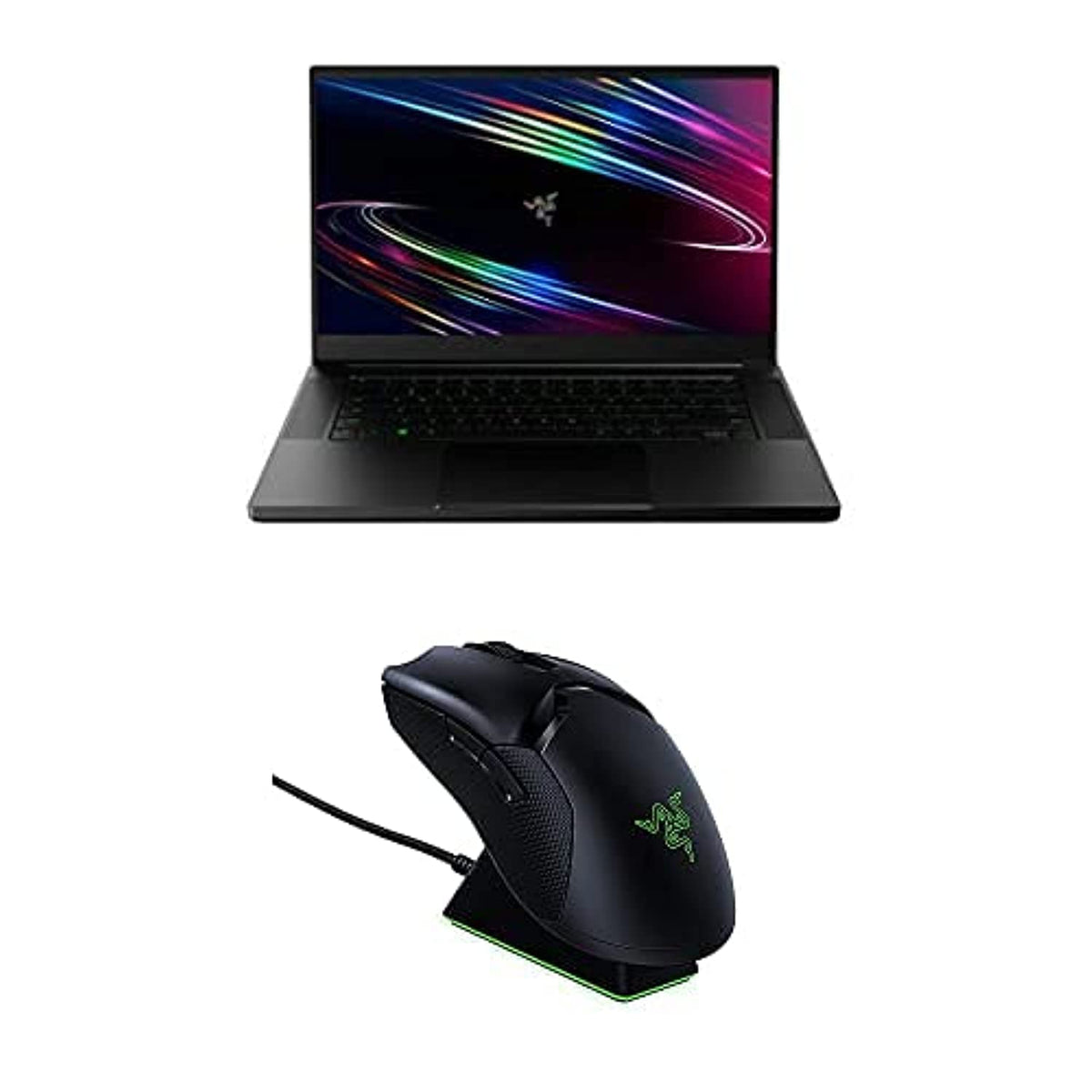 Razer Blade 15 Gaming Laptop 2020: 15.6'' FHD-144 Hz, Intel Core i7-10750H, NVIDIA GeForce RTX 2060 WITH Razer Viper Ultimate Hyperspeed Lightest Wireless Gaming Mouse & RGB Charging Dock