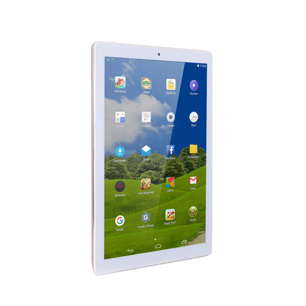 Atouch A102 10.1in, Dual Sim, 64GB Storage, 4GB RAM, WiFi, 5G Network, Android Tablet (Gold)