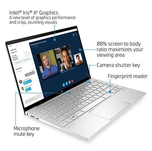 2021 Latest HP Envy 13 Laptop 13.3" FHD IPS 400Nits Display 11th Gen Core I5-1135G7 Upto 4.2GHz 8GB 1TB SSD Intel® Iris® Xe Graphics Backlit Eng Keyboard WIN10 SIlver