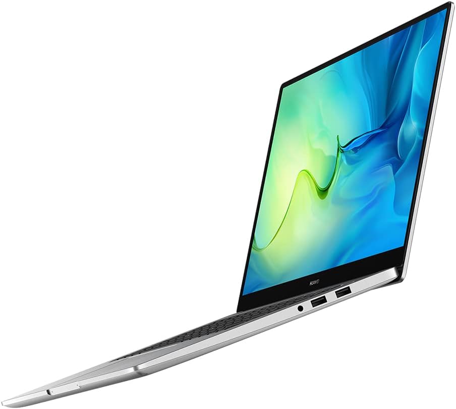 HUAWEI MateBook D 15 Laptop, Full View 1080P FHD Ultrabook PC Intel Core i5 10210U, Multi screen Collaboration, Fingerprint Reader, Mystic Silver, 53011DMM, BohrB-WAH9A, 8GB + 256GB