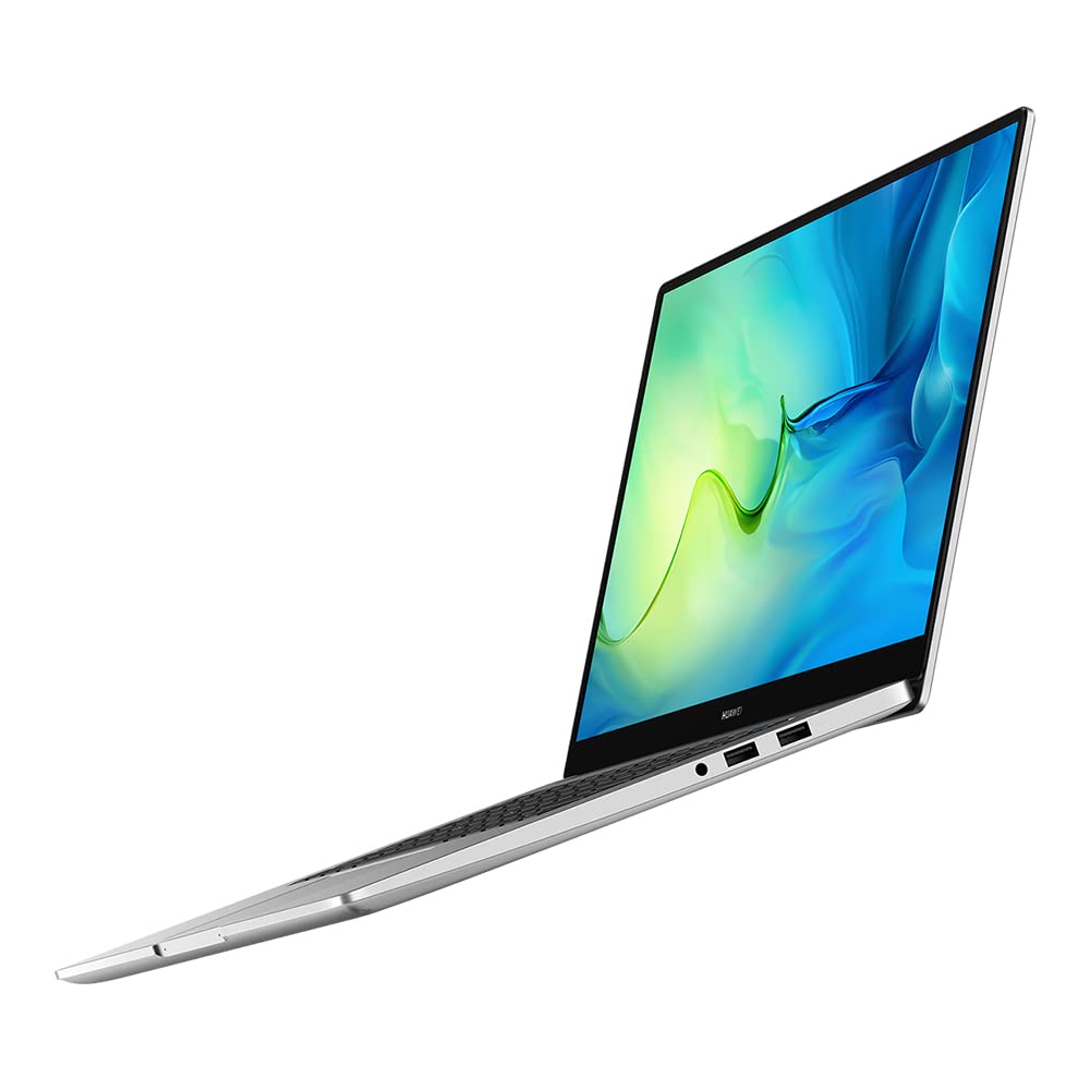 HUAWEI MateBook D 15 Laptop, Full View 1080P FHD Ultrabook PC Intel Core i5 10210U, Multi screen Collaboration, Fingerprint Reader, Mystic Silver, 53011DMM, BohrB-WAH9A, 8GB + 256GB