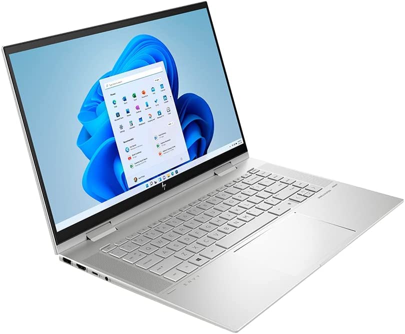 2022 HP Envy X360 2-in-1 15.6" FHD Touchscreen Laptop Computer, Intel Core i7-1165G7, 16GB RAM, 1TB PCIe SSD, Backlit Keyboard, Iris Xe Graphics, B&O Audio, Windows 11, Silver, 32GB USB Card