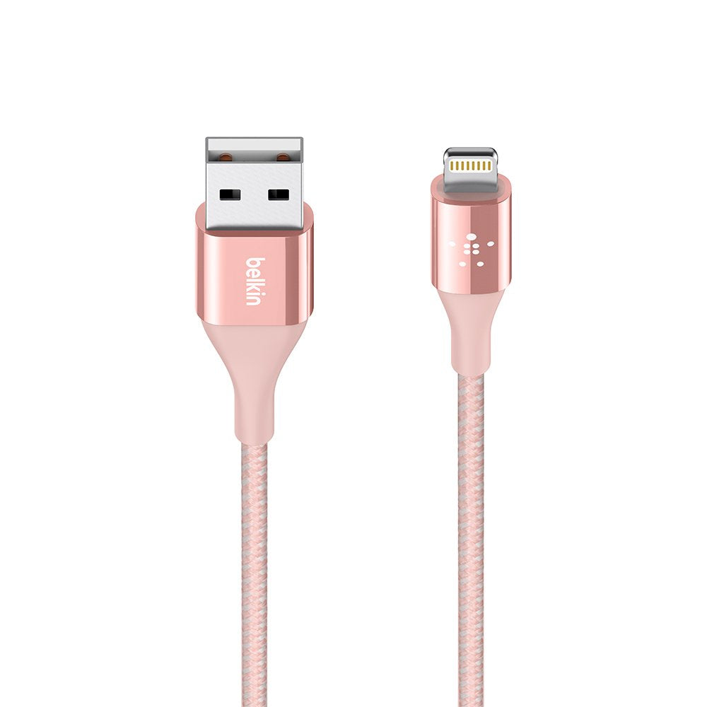 Belkin 0.1 M Mixit Metallic Lightning To Usb Cable - Rosel Gold - Apple MFi Certified iPhone Charger - Ultra Durable Charging Cable- F8J207Bt04