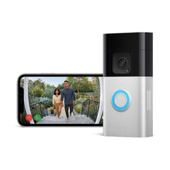 Introducing Ring Battery Video Doorbell Plus by Amazon | Wireless Video Doorbell Camera with 1536p HD Video, Head-To-Toe View, Colour Night Vision, Wifi, DIY | 30-day free trial of Ring Protect