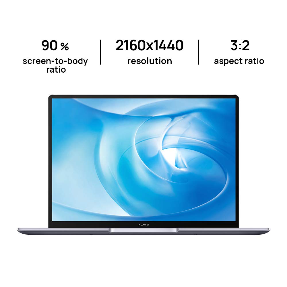 Huawei Matebook 14 2021 2K 14 inch HUAWEI FullView Display, AMD Ryzen 5 5500U Series, 8GB RAM, 512GB SSD, AMD Radeon Graphics, 56 Wh Battery, Space Gray, grey, 53013APT, KelvinM W5851W, 8GB+512GB