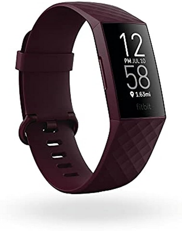 Fitbit Charge 4 Fitness And Activity Tracker With Built-In Gps, Heart Rate, Sleep & Swim Tracking, Rosewood/Rosewood, One Size