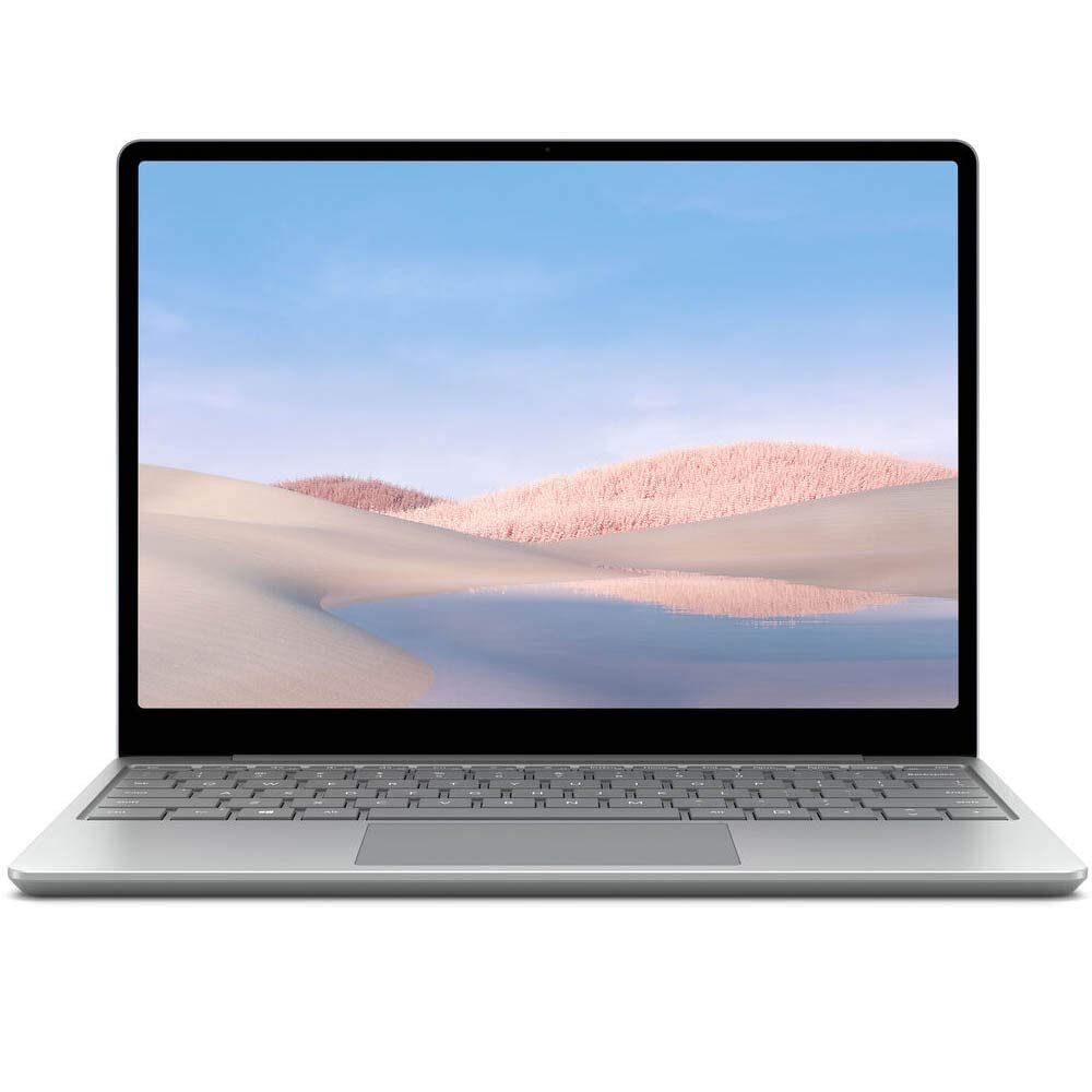 Microsoft Surface laptop Go 12.4” – 10th Gen Intel Quad Core i5-1035G1, 8GB Ram, 256GB SSD, Intel UHD Graphics, Windows 10 Pro, English Keyboard, Platinum.