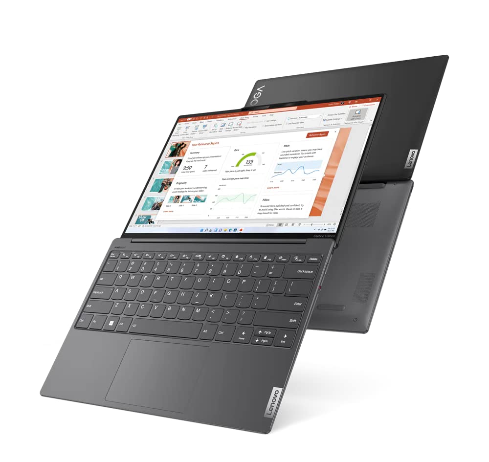 Lenovo Yoga Slim 7 Carbon with 13.3" 2.5K (2560x1600) display, Intel Core i7-1260P, Integrated Intel Iris Xe Graphics, 16GB RAM, 1TB SSD, Windows 11 Home, Ultimate Grey - [82U90075AX]