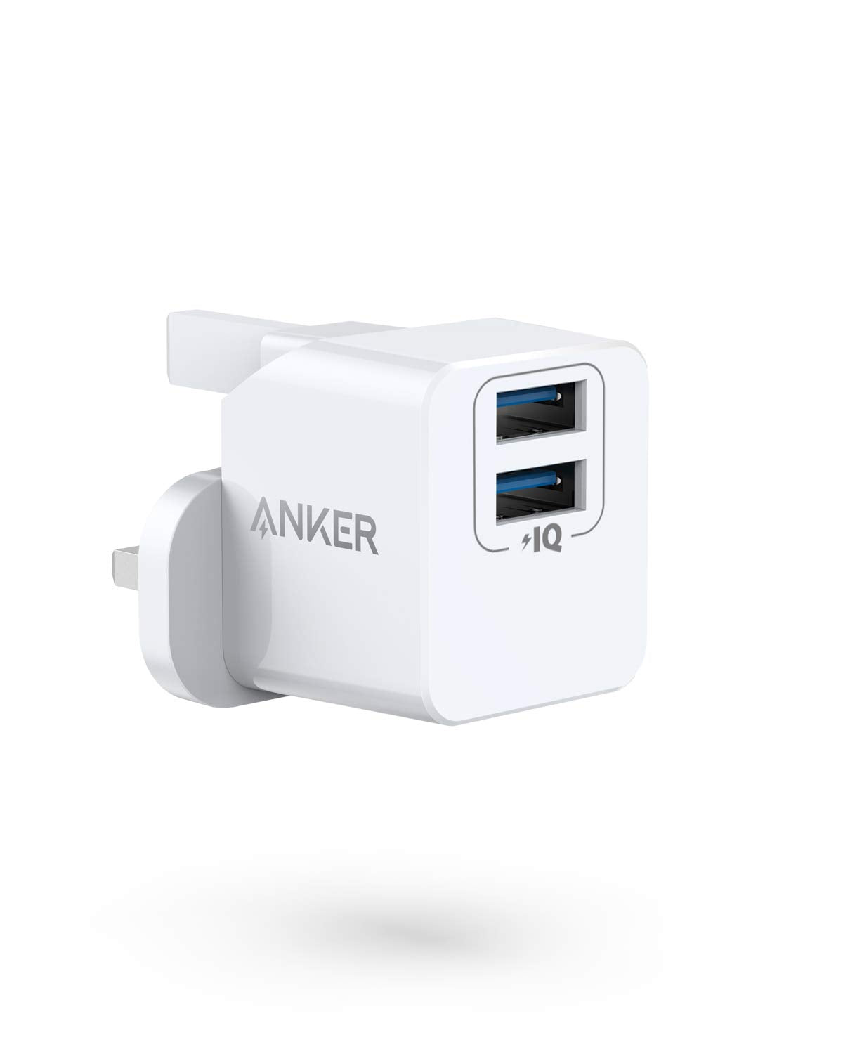 Anker USB Plug, PowerPort Mini Dual Port USB Charger, Super Compact Wall Charger, 2.4A Output for iPhone Xs/XS Max/XR/X/8/7/6/Plus, iPad Pro/Air 2/Mini 4, Samsung, and More