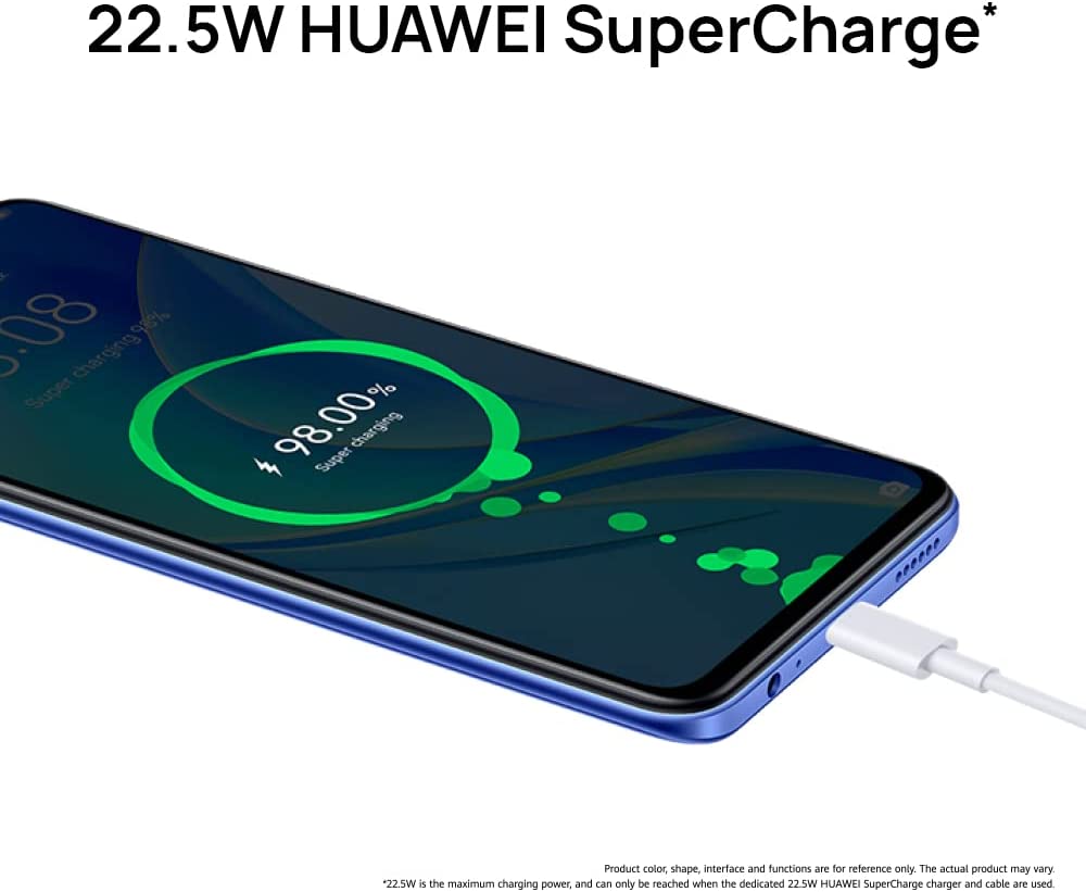 HUAWEI nova Y70 Smartphone, 6000 mAh Large Battery, 22.5W HUAWEI SuperCharge, 6.75 inches HUAWEI FullView Display, 90% Screen-to-Body Ratio, 48 MP AI Triple Camera, 4GB+128GB, Pearl White