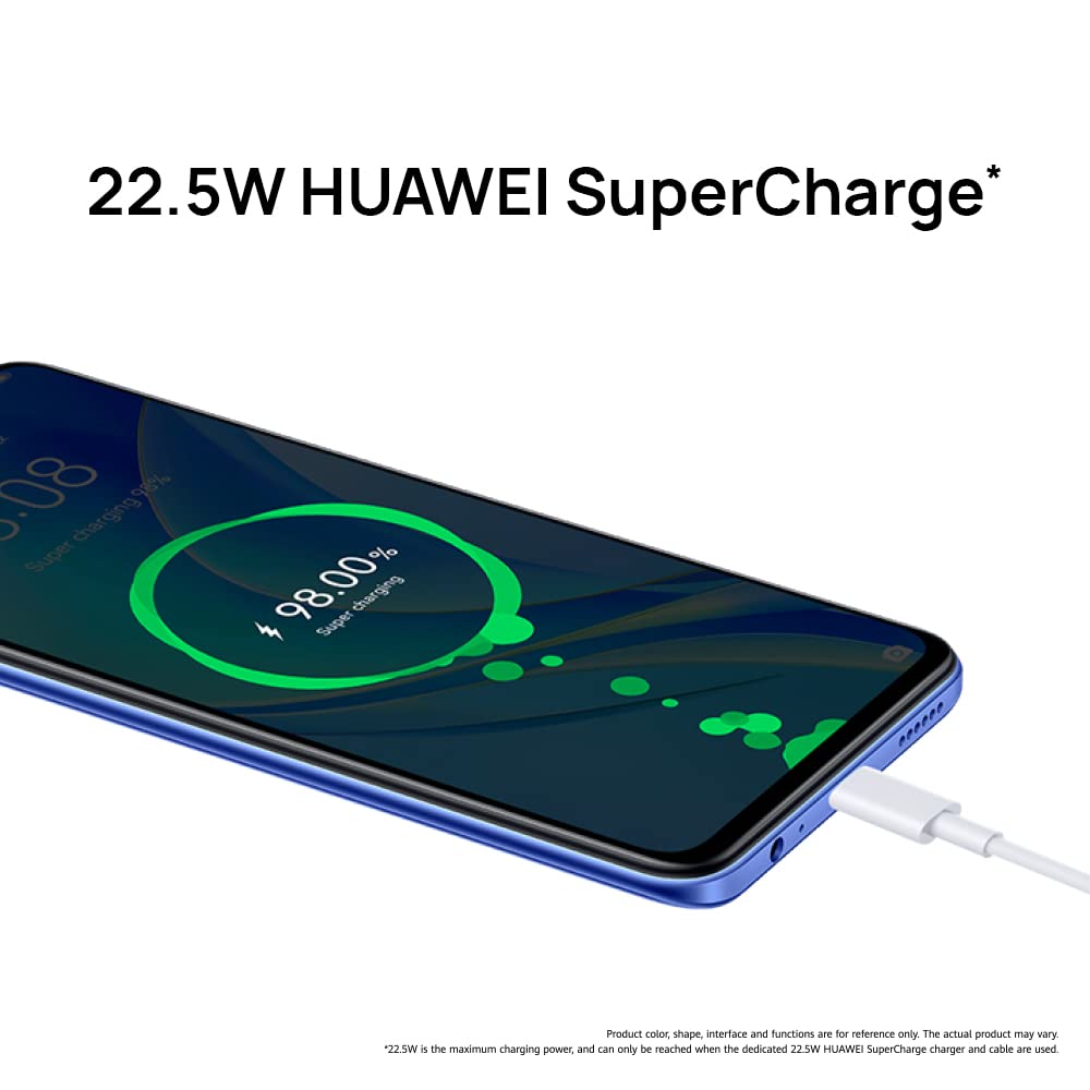 HUAWEI nova Y70 Smartphone, 6000 mAh Large Battery, 22.5W HUAWEI SuperCharge, 6.75 inches HUAWEI FullView Display, 90% Screen-to-Body Ratio, 48 MP AI Triple Camera, 4GB+128GB, Pearl White