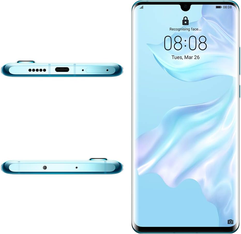 Huawei P30 Pro 128GB+8GB RAM (VOG-L29) 40MP LTE Factory Unlocked GSM Smartphone (International Version) (Breathing Crystal)