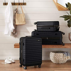 Amazon Basics Hardside Spinner Luggage- 28 inch (Material: ABS), Black