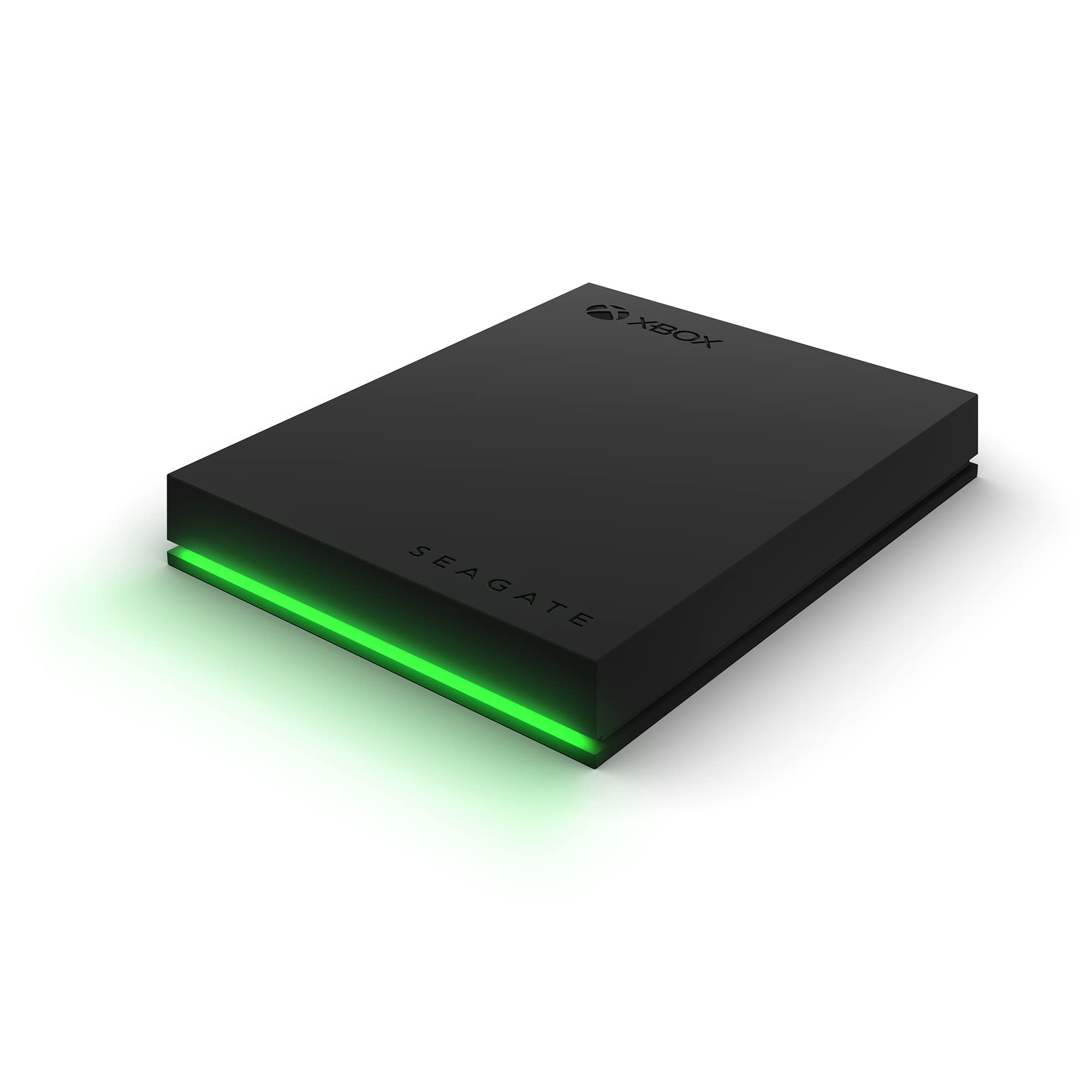 Seagate Game Drive for Xbox, 2TB, External Hard Drive Portable, USB 3.2 Gen 1, Black with built-in green LED bar, Xbox Certified, 2 year Rescue Services (STKX2000400)