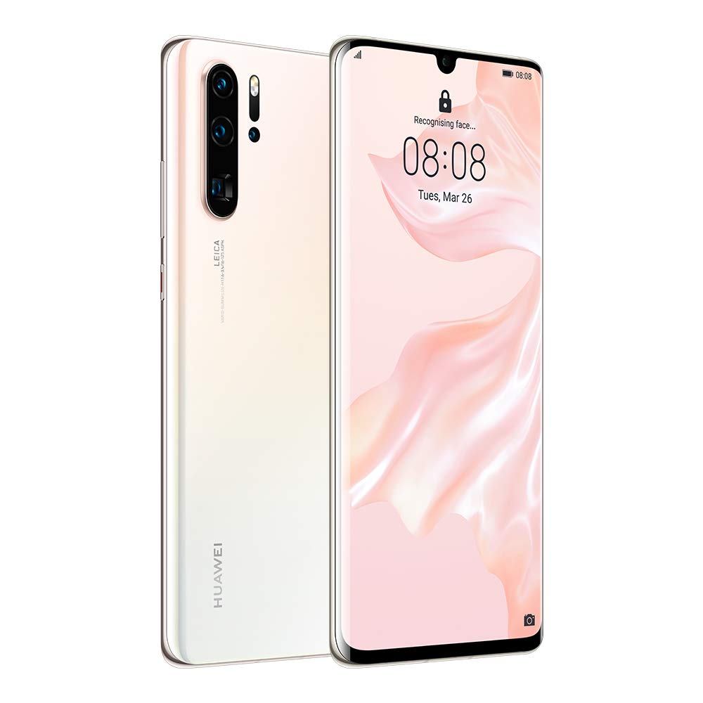 Huawei P30 Pro Smartphone, Dual SIM, 6.47", 128 GB, 8GB RAM - Pearl White