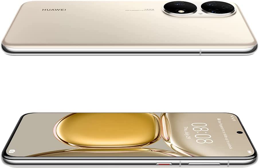 Huawei P50 Smart Phone, 8+256 Gb, Nfc, 66W Super Charge, 90 Hz Refresh Rate, 300 Hz Touch Sampling Rate, Dual-Matrix Camera Design, True-Form Dual-Matrix Camera, 6.5 Display, Cocoa Gold