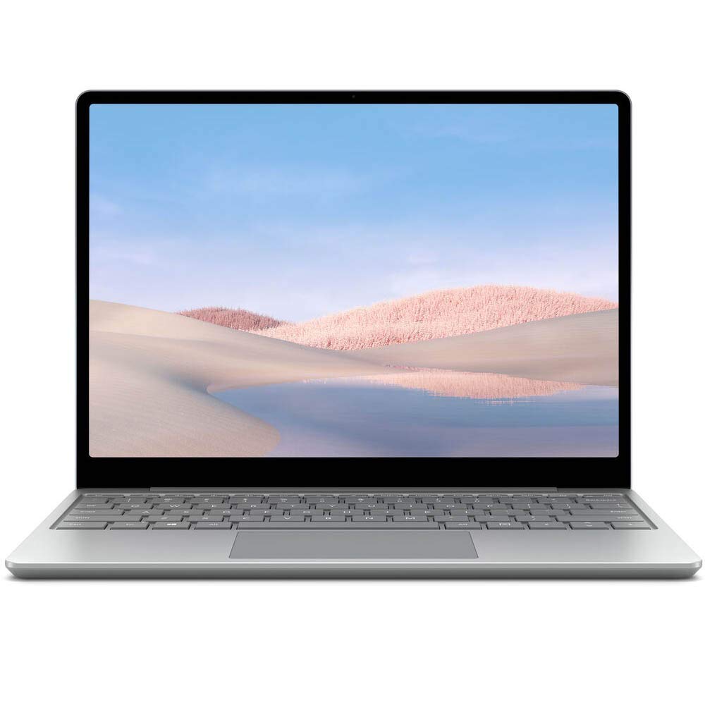 Microsoft Surface laptop Go 12.4” 10th Gen Intel Quad Core i5 1035G1, 16GB Ram, 256GB SSD, Intel UHD Graphics, Windows 10 Pro, English Keyboard, Platinum, 21O-00001