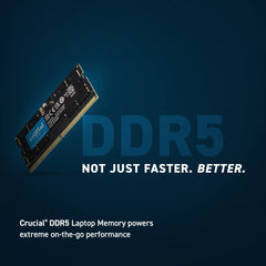 Crucial RAM 32GB DDR5 4800MHz CL40 Laptop Memory CT32G48C40S5, Black