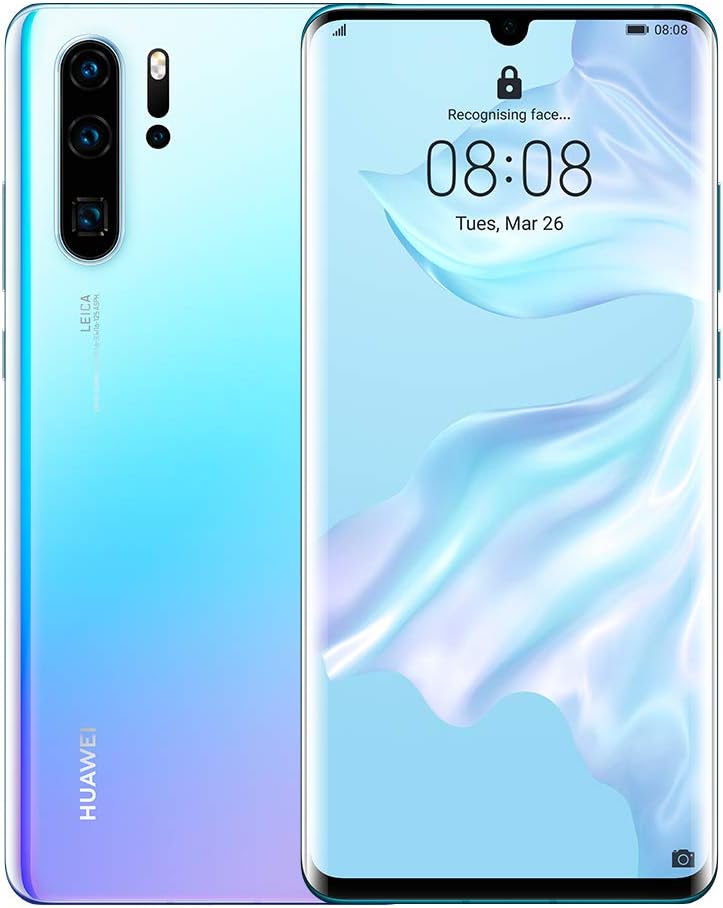 Huawei P30 Pro 128GB+8GB RAM (VOG-L29) 40MP LTE Factory Unlocked GSM Smartphone (International Version) (Breathing Crystal)