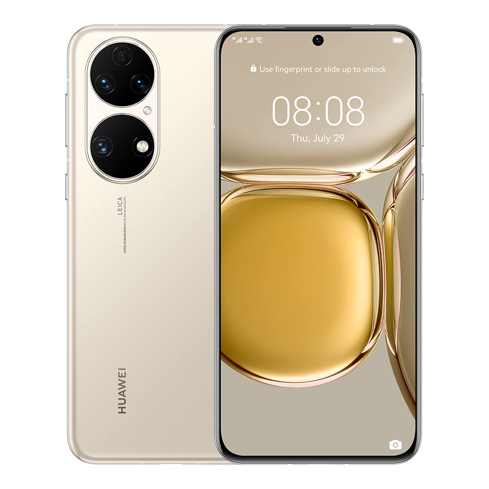 Huawei P50 Smart Phone, 8+256 Gb, Nfc, 66W Super Charge, 90 Hz Refresh Rate, 300 Hz Touch Sampling Rate, Dual-Matrix Camera Design, True-Form Dual-Matrix Camera, 6.5 Display, Cocoa Gold