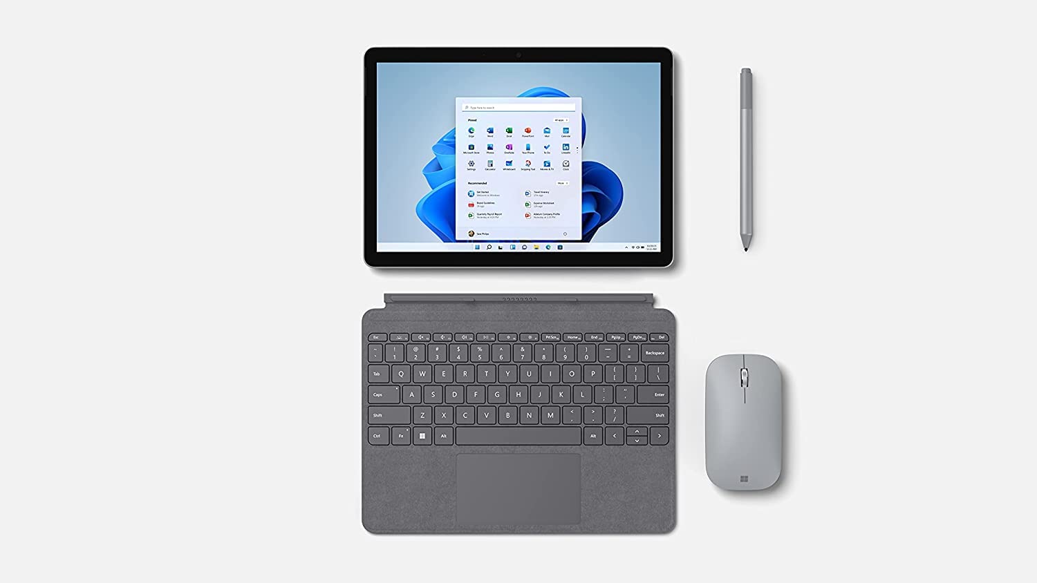 Microsoft Surface Go 3 10.5"Pixelsense Display Intel® Pentium Gold 6500Y 4Gb Ram 64Gb Emmc Storage Windows 11 Home In S Mode Platinum Color - [8V6-00005] - Device Only Without Keyboard Silver