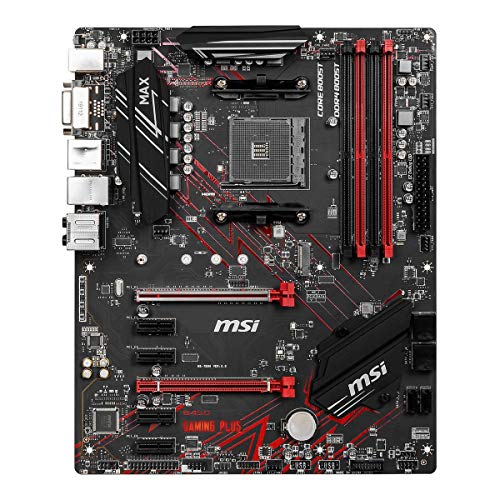 MSI B450 Gaming Plus MAXATX Gaming Motherboard Socket AM4 DDR4