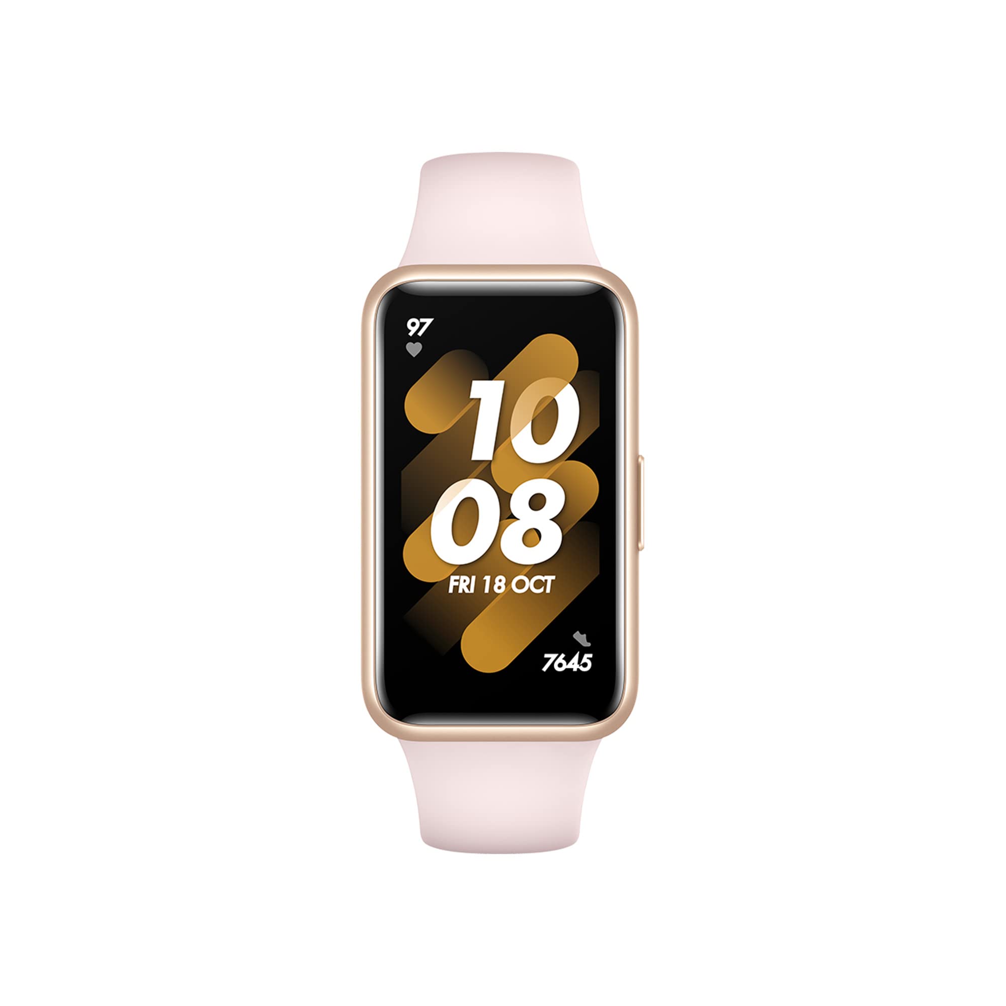 HUAWEI Band 7 Smartwatch Health And Fitness Tracker, Slim Bezel Less Screen, 2 Week Battery Life, Spo2 Blood Oxygen & Heart Rate Monitor, Nebula Pink, 55029046, Small