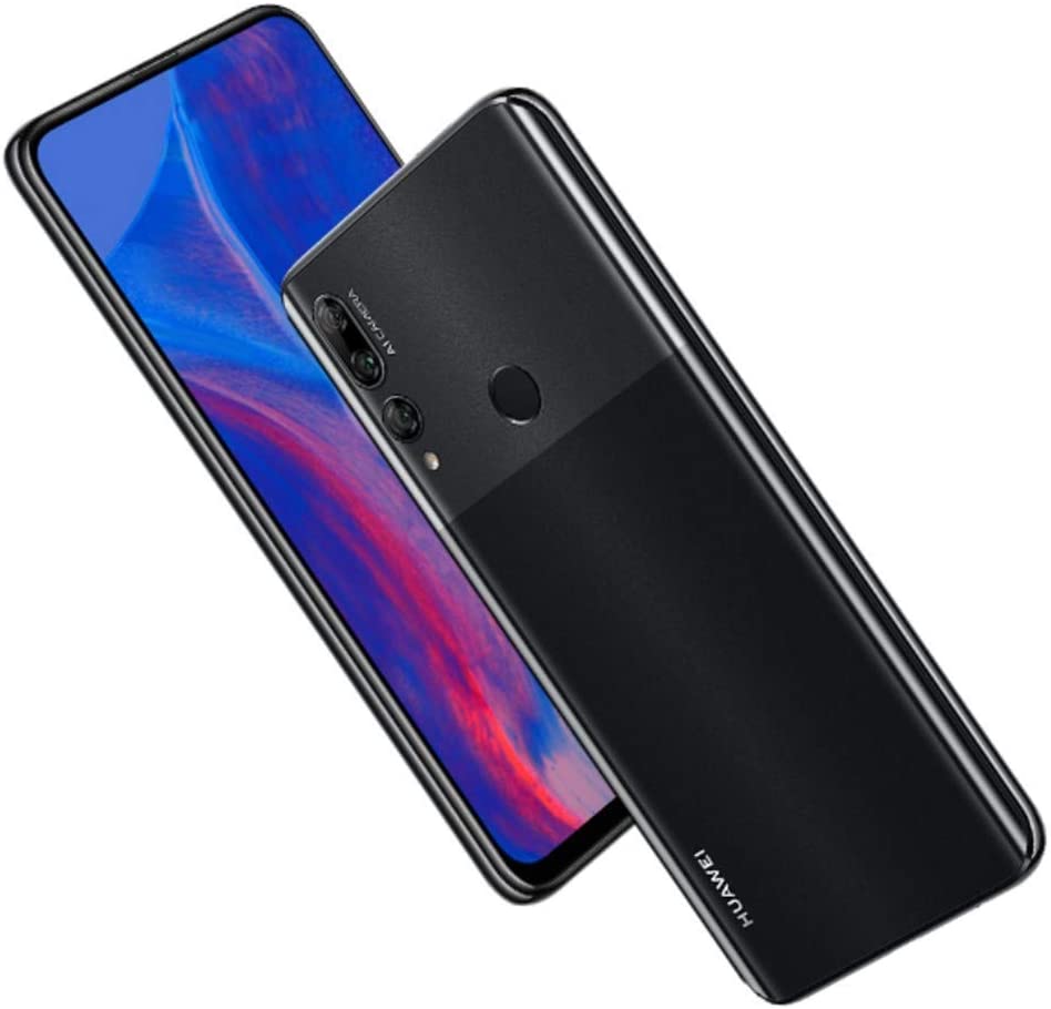 HUAWEI Y9 Prime 2019 (128GB, 4GB) 6.59", 3 AI Cameras, 4000mAh Battery, Dual SIM GSM Factory Unlocked - STK-LX3, US & Global 4G LTE International Model (Midnight Black, 128GB + 64GB SD + Case Bundle)