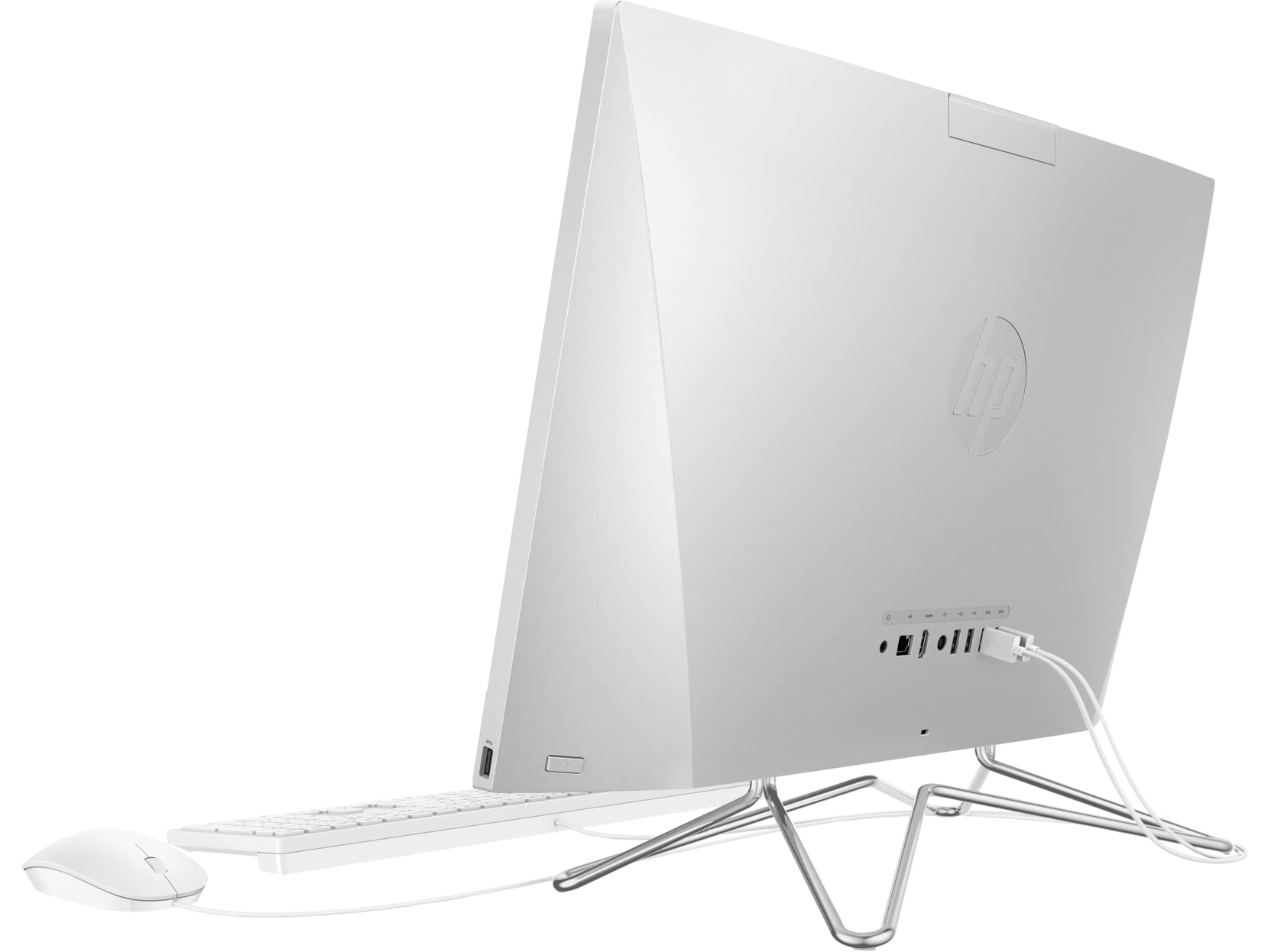 HP Newest All-in-One Desktop Computer, 23.8" Full HD Touchscreen, 11th Generation Intel Core i7-1165G7 Processor, Intel Iris Xe Graphics, 16GB RAM, 256GB SSD + 1TB HDD, Webcam, Windows 11 Home