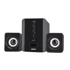 3W Treble and Bass Independent Adjustment Mini Subwoofer, Rear 3 Inch Bass Speaker DV 5V & USB 5V Wired Speaker, Tablet PC for Cellphone(Black)