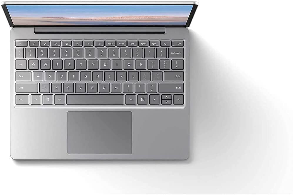 Microsoft Surface Laptop Go 12.4" Touchscreen Laptop PC, Intel Quad-Core i5-1035G1, 4GB RAM, 64GB eMMC, Webcam, Win 10, Bluetooth, Online Class Ready - Platinum