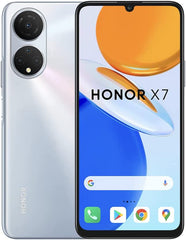 Honor X7 Smartphone Android 11, Storage, 6.47” FullView Screen with 90Hz Smooth Display, 2 Year Warranty, Titanium Silver, 4GB+128GB