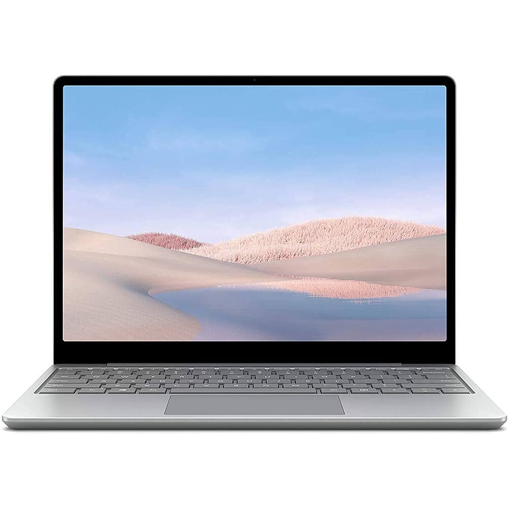 Microsoft Surface Laptop Go 12.4" Touchscreen Laptop PC, Intel Quad-Core i5-1035G1, 4GB RAM, 64GB eMMC, Webcam, Win 10, Bluetooth, Online Class Ready - Platinum