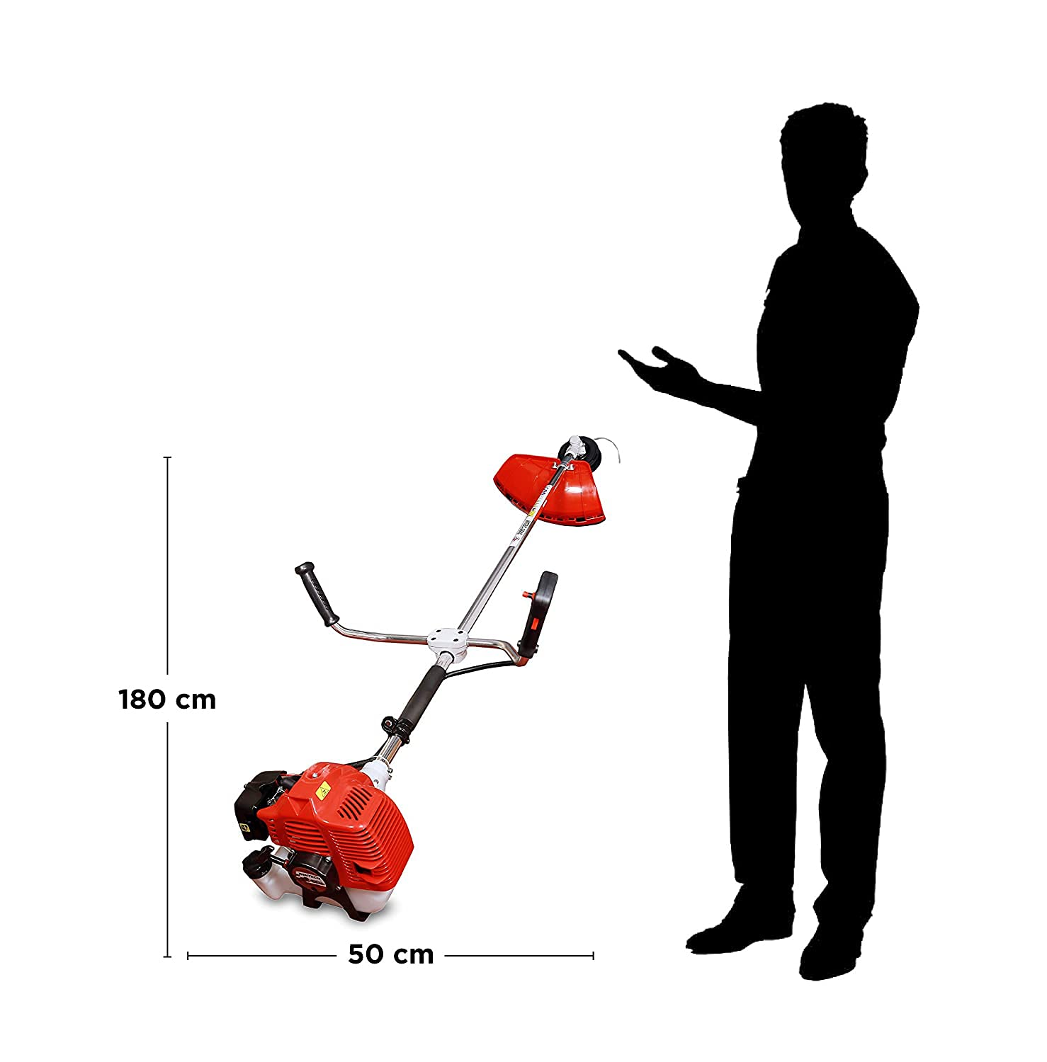 WINTECH PRO Gasoline Brush cutter, 2-Stroke Air Cooled Petrol Engine 42.7CC