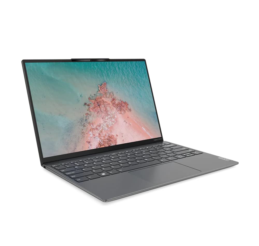 Lenovo Yoga Slim 7 Carbon with 13.3" 2.5K (2560x1600) display, Intel Core i7-1260P, Integrated Intel Iris Xe Graphics, 16GB RAM, 1TB SSD, Windows 11 Home, Ultimate Grey - [82U90075AX]