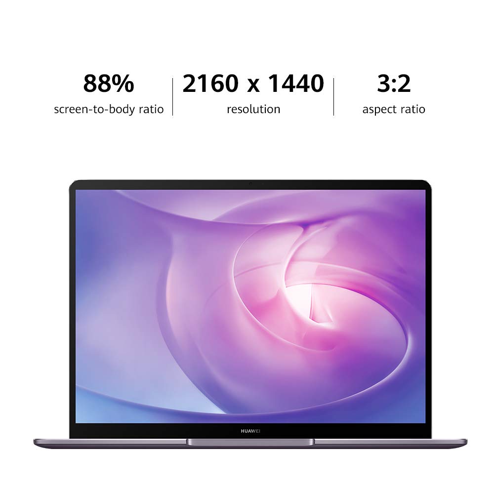 HUAWEI MateBook 13 2020 - Ultra Laptop with 2K FullView Multi-touch Screen - 10th Gen Intel Core i7-10510U, 16GB RAM, 512GB SSD, NVIDIA GeForce MX250, Windows 10 Home, Space Grey