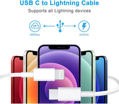 TORTOISE LOOK MFi Certified 20W USB C Fast Charger Plug Cable for iPhone 13 12 Pro Max/Mini/11/XS/XR/X/8 Plus/iPad