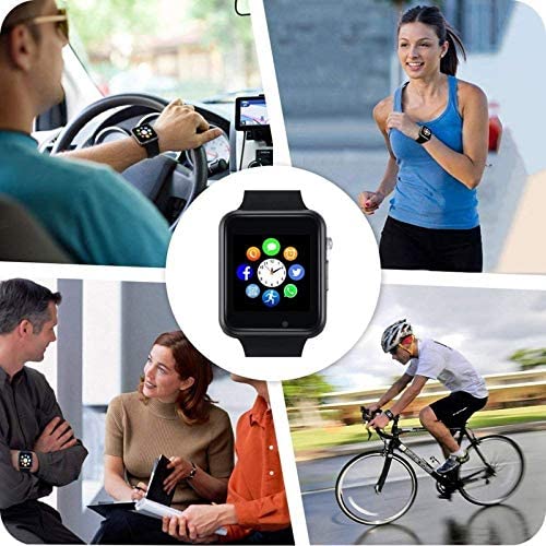 A1 Bluetooth Smart Watch Sport Pedometer With SIM Camera Smartwatch for Android (black)