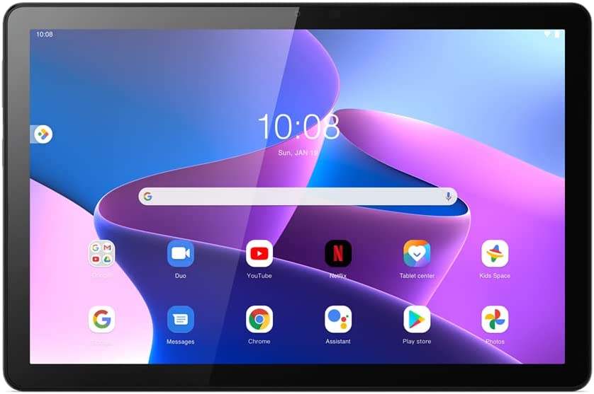 Lenovo Tab M10 3rd Gen (328XU), 4G LTE (Voice Calling),10.1" WUXGA 1920x1200 touch display, 4GB, 64GB, Storm Grey (w/Folio Case+Film)