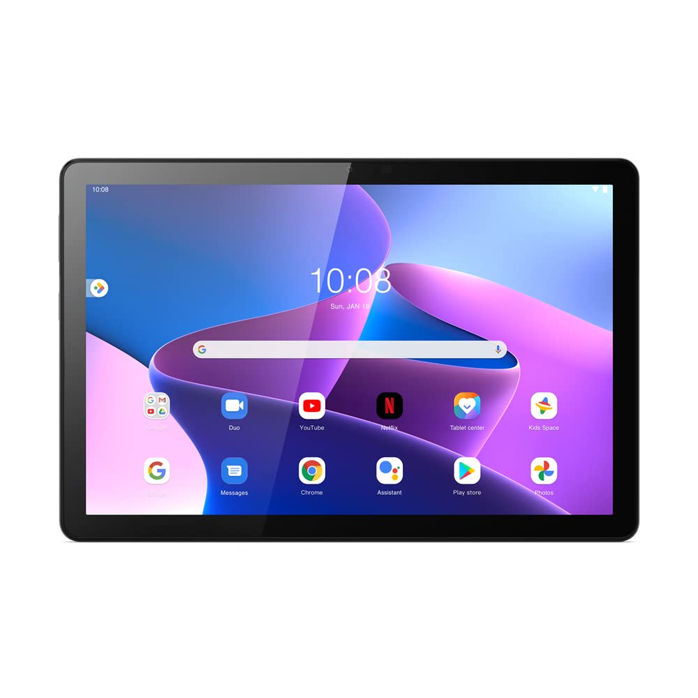 Lenovo Tab M10 3rd Gen (328XU), 4G LTE (Voice Calling),10.1" WUXGA 1920x1200 touch display, 4GB, 64GB, Storm Grey (w/Folio Case+Film)