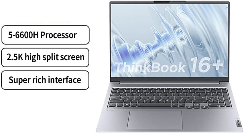 Fawoonu 2022 ThinkBook 16+ Laptop Ryzen AMD R5 6600H 16inch Flimsy Edition Windows 11