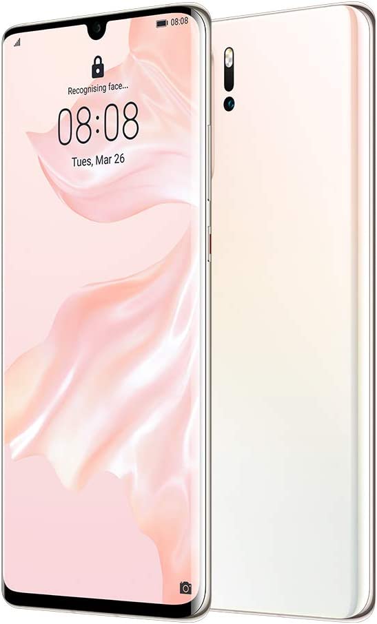 Huawei P30 Pro Smartphone, Dual SIM, 6.47", 128 GB, 8GB RAM - Pearl White