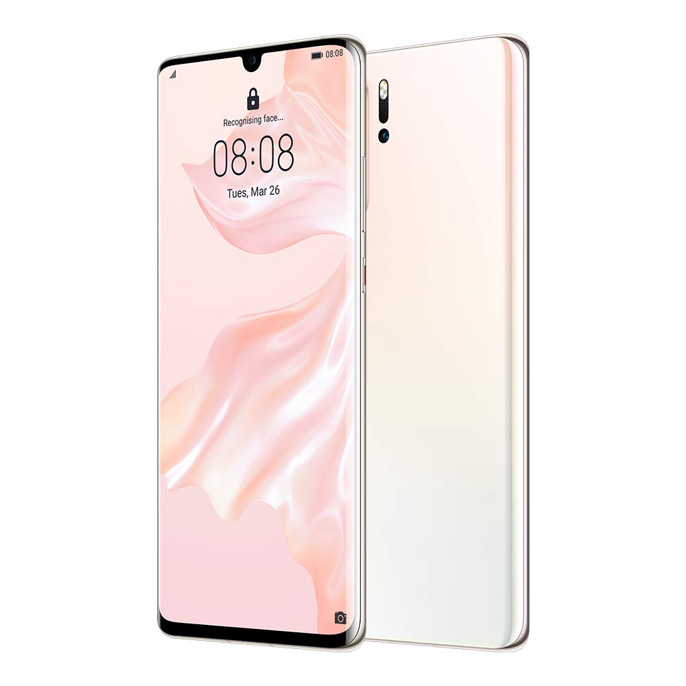 Huawei P30 Pro Smartphone, Dual SIM, 6.47", 128 GB, 8GB RAM - Pearl White