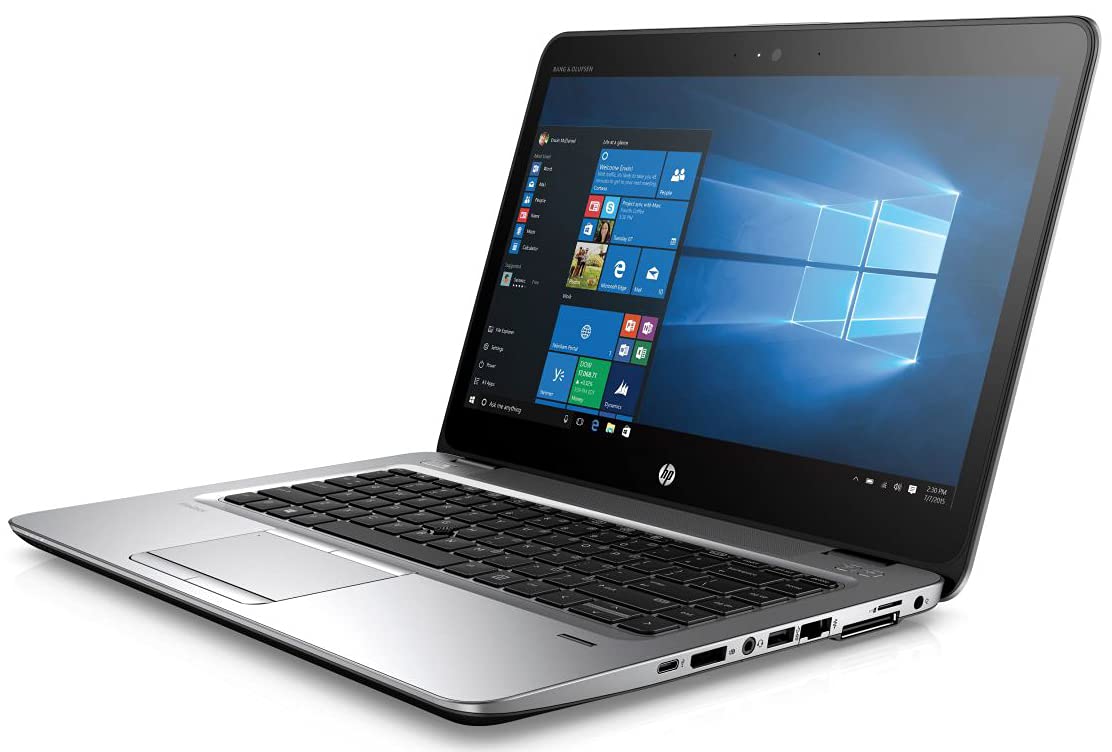 HP EliteBook 840 G3 Intel Core i5 6th Generation 8GB DDR4 RAM 256GB SSD 14" Screen FHD Windows 10 Pro 64-Bit Silver Laptop (Renewed) With 15 days itsizer golden warranty